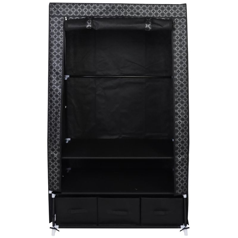 TEXTILE WARDROBE 88x50x160CM ORNAMENT 45245