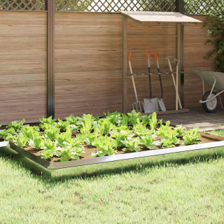 Ükssarviku aed Hõbedane 50 x 3,5 x 25 cm Tsinkteras