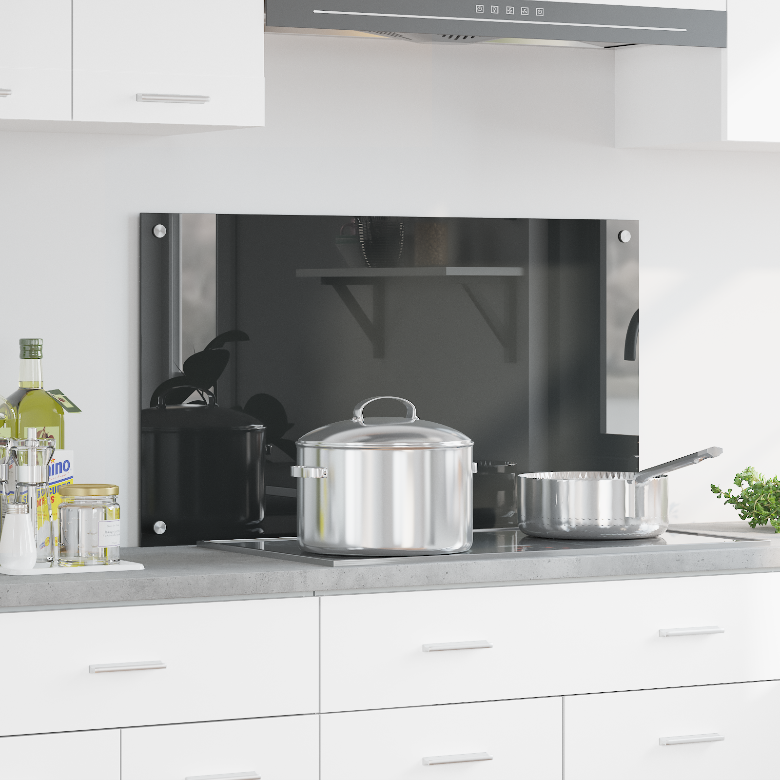 Kögi Splashback Tumehall 90 x 50 x 0.6 cm karastatud klaas