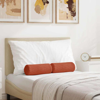 Padjad 2 pcs Punane oranž Ø 15 x 40 cm Korter kangas