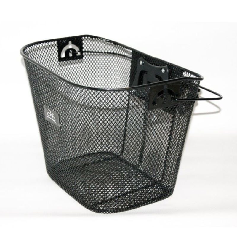 Bicycle basket - mesh front Click black