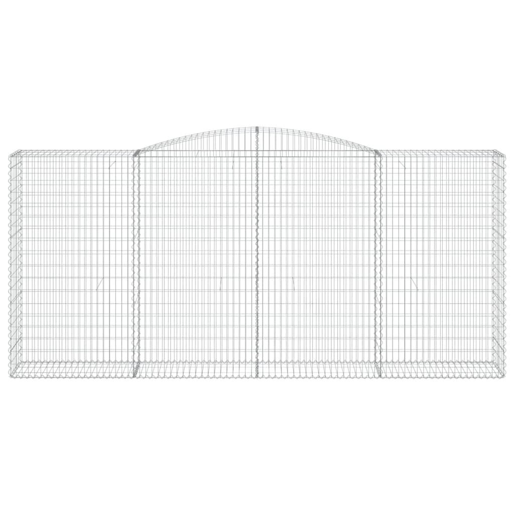 kaarekujuline gabioonkorv, 400x50x180/200 cm, tsingitud raud