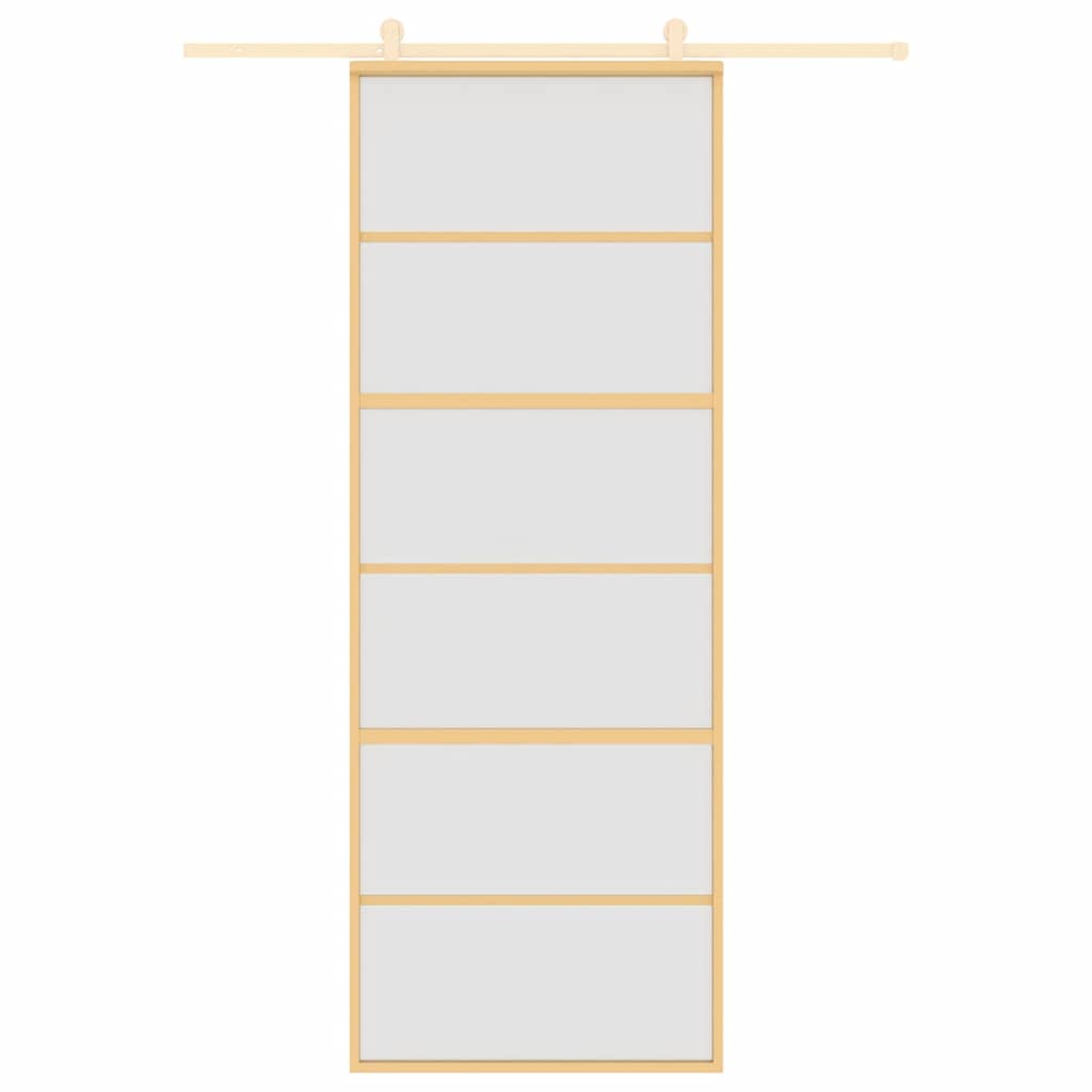 liuguks, kuldne, 76x205 cm, matt ESG-klaas ja alumiinium
