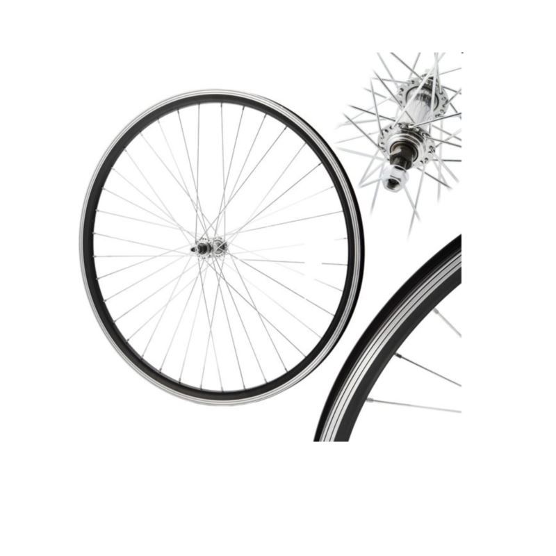 26'' front wheel, cone-shaped, O-black/P-black, Shimano