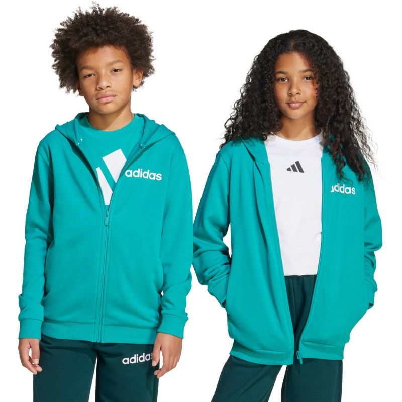 Adidas Essentials green kids tracksuit JN2427
