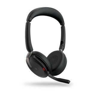 Jabra Evolve2 65 Flex MS Stereo Wireless Headset, Bluetooth, USB-A, Black