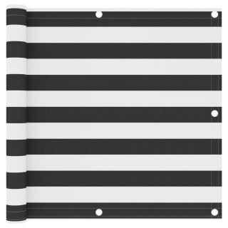 Экран для балкона, антрацитово-серый и белый, 90 x 600 см, ткань Оксфорд