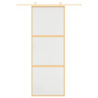 liuguks, kuldne, 76x205 cm, matt ESG-klaas ja alumiinium