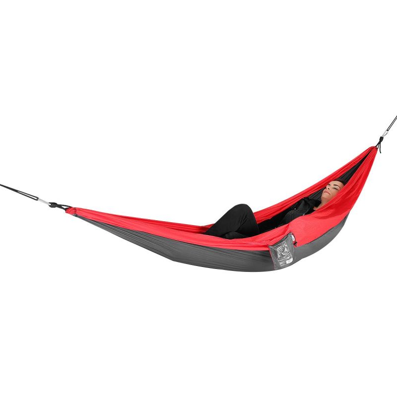 TOURIST HAMMOCK 2 PERSON 270X140CM BLACK AND RED