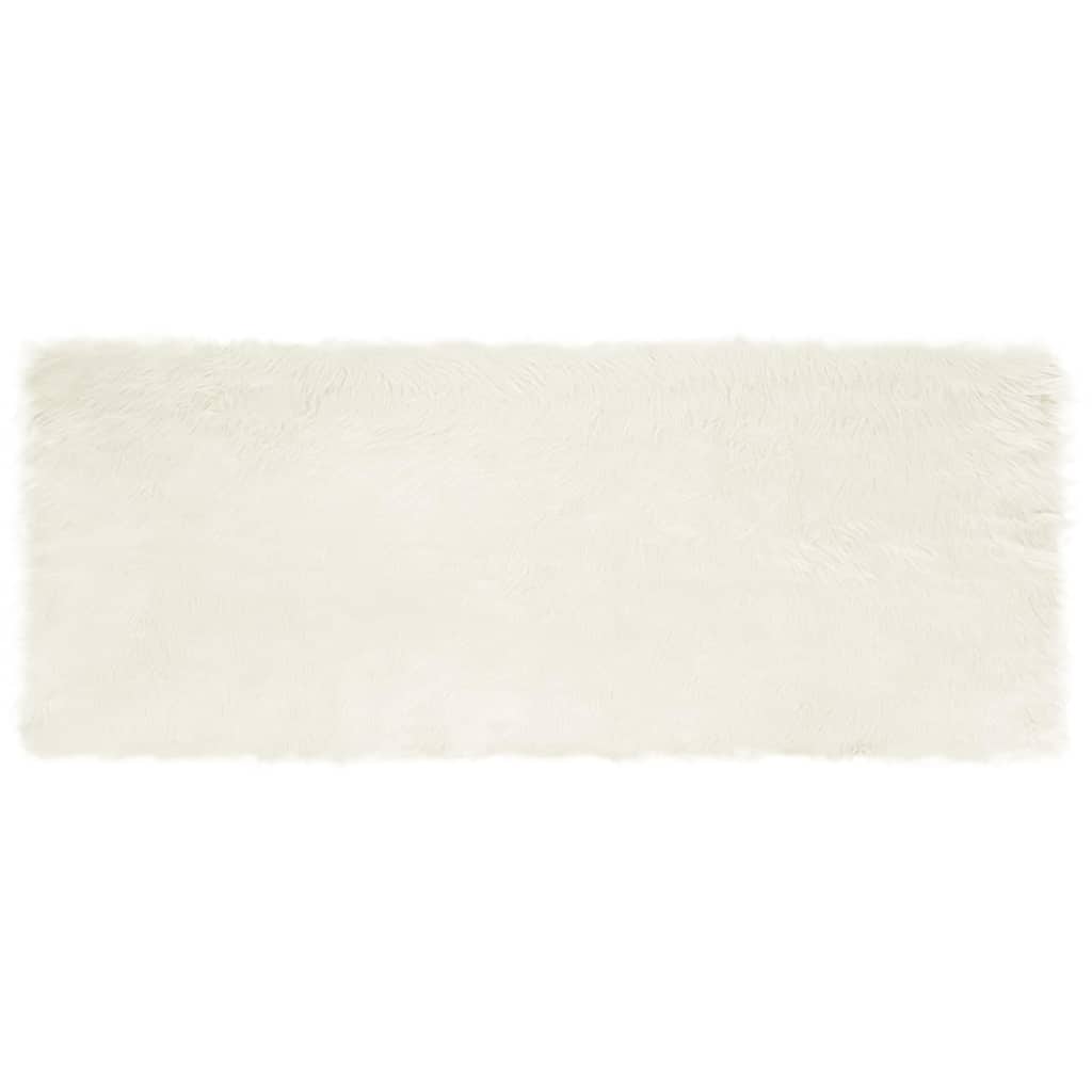 Vale Umbes Vaip Valge 80 x 200 cm Polüester