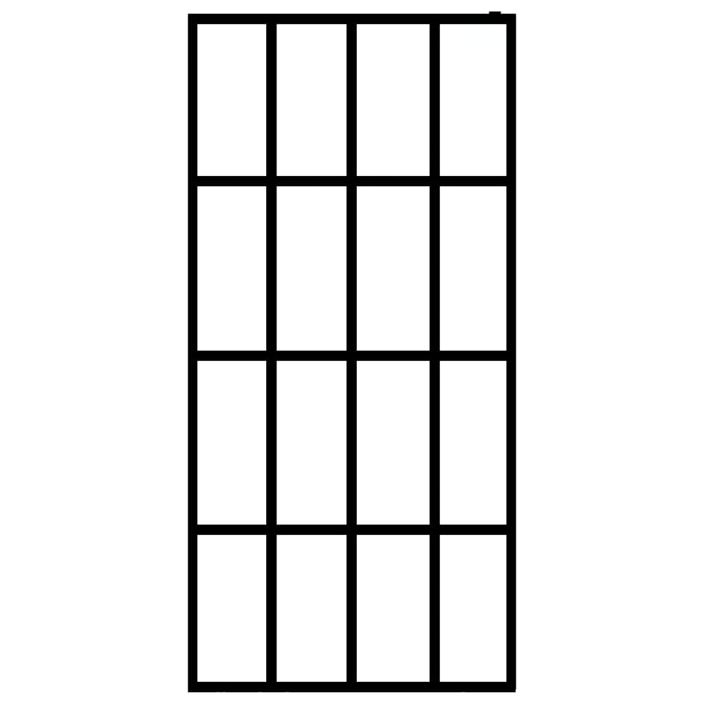 Душевая стенка, матовое закаленное стекло, 118 x 190 см