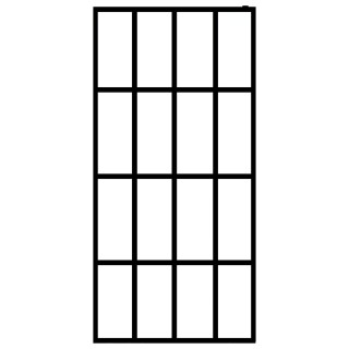 Душевая стенка, матовое закаленное стекло, 118 x 190 см