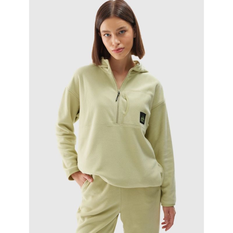 Women's regular hooded fleece 4F 4FWAW24TFLEF248-44S