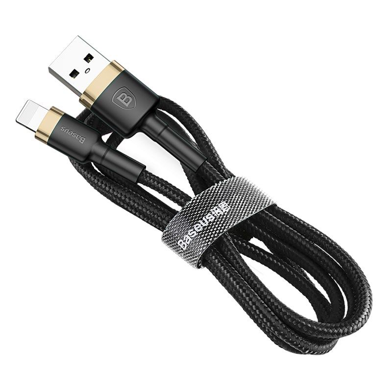 BASEUS USB/LIGHTNING CAFULE CABLE 2.4A 1M GOLD-BLUE
