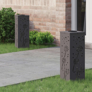 Päikese LED käigutee tuli 2 pcs Must Külmvaltsitud teras