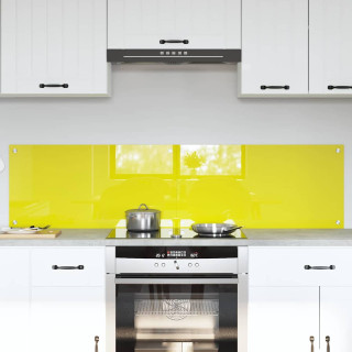 Kögi Splashback 2 pcs Kollane 80 x 40 cm karastatud klaas