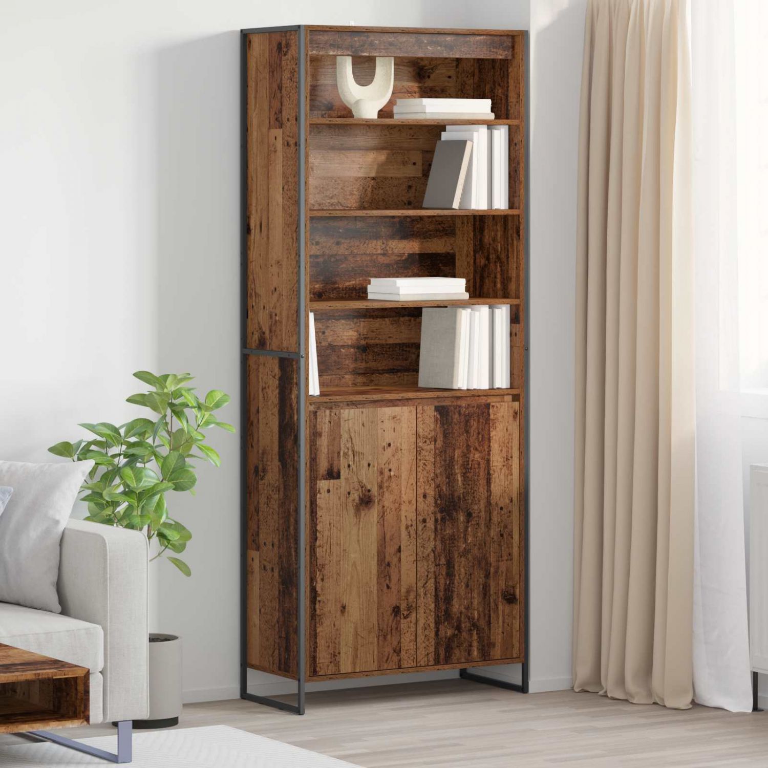 Pikad Kapid 2 pcs Vana puit 60 x 36 x 300 cm Tehispuit