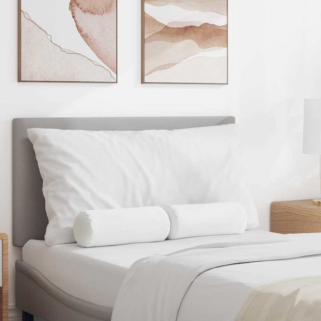 Padjad 2 pcs Valge Ø 15 x 40 cm kangas