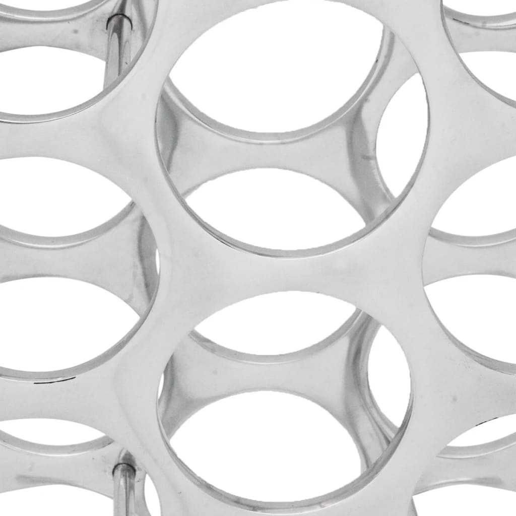 Alumiiniumist veiniriiul, hõbedane, 27 pudelile