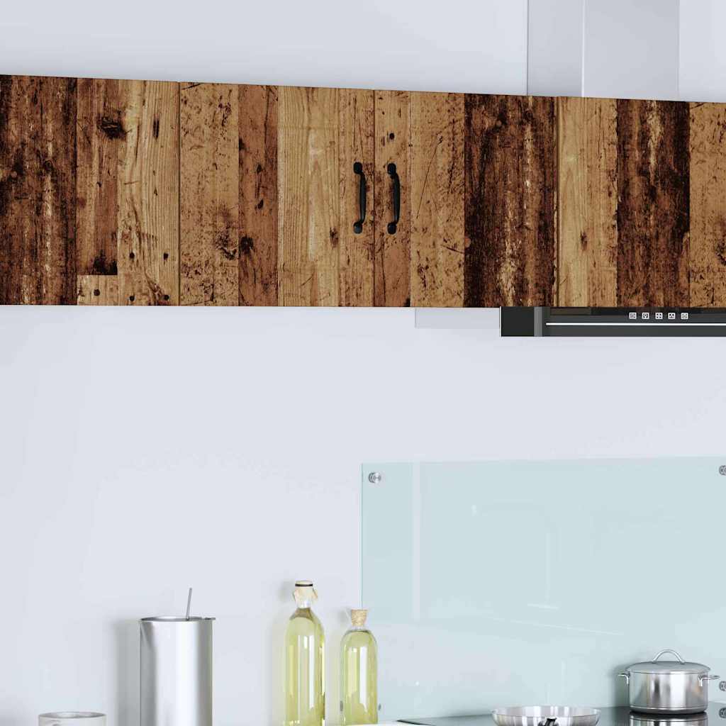 Seinakapp kööki riiuliga Vana puit 40 x 31 x 40 cm Tehispuit