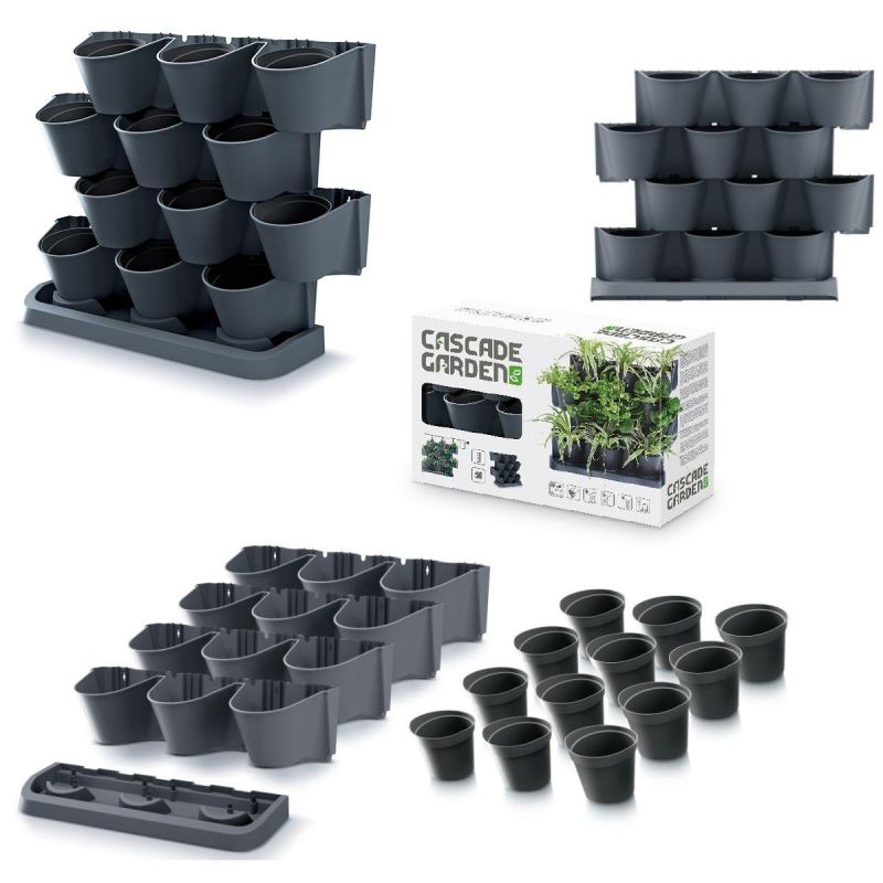 VERTICAL GARDEN FLOWER BED STANDING ANTHRACITE