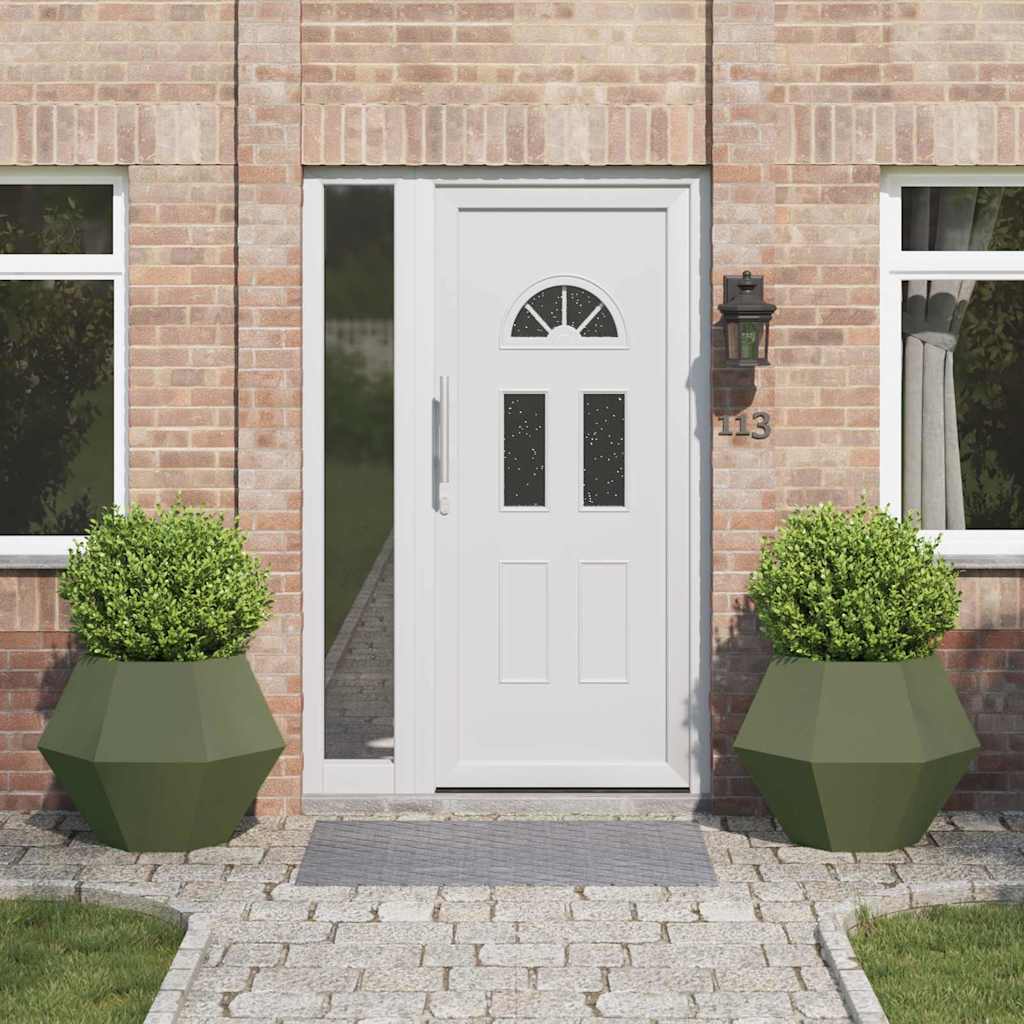 Taimekast 2 pcs Küpset roheline 75 x 75 x 60 cm Teras