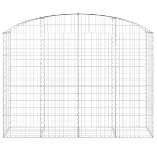 Габион дугообразной формы, 200x50x140/160 см, оцинкованная сталь