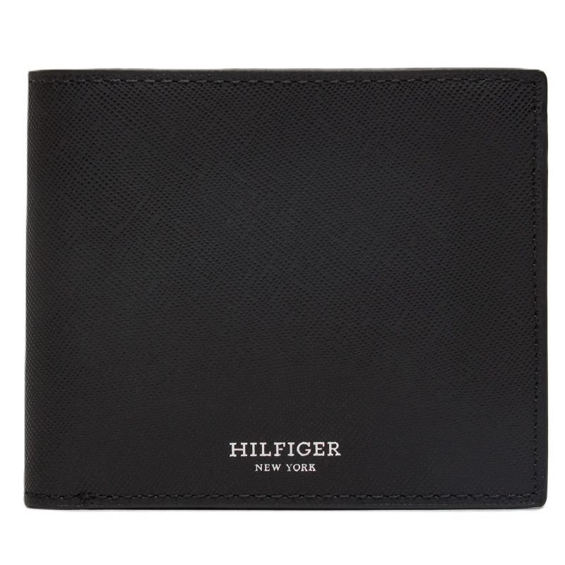 TOMMY HILFIGER MEN'S LEATHER SAFIANO WALLET