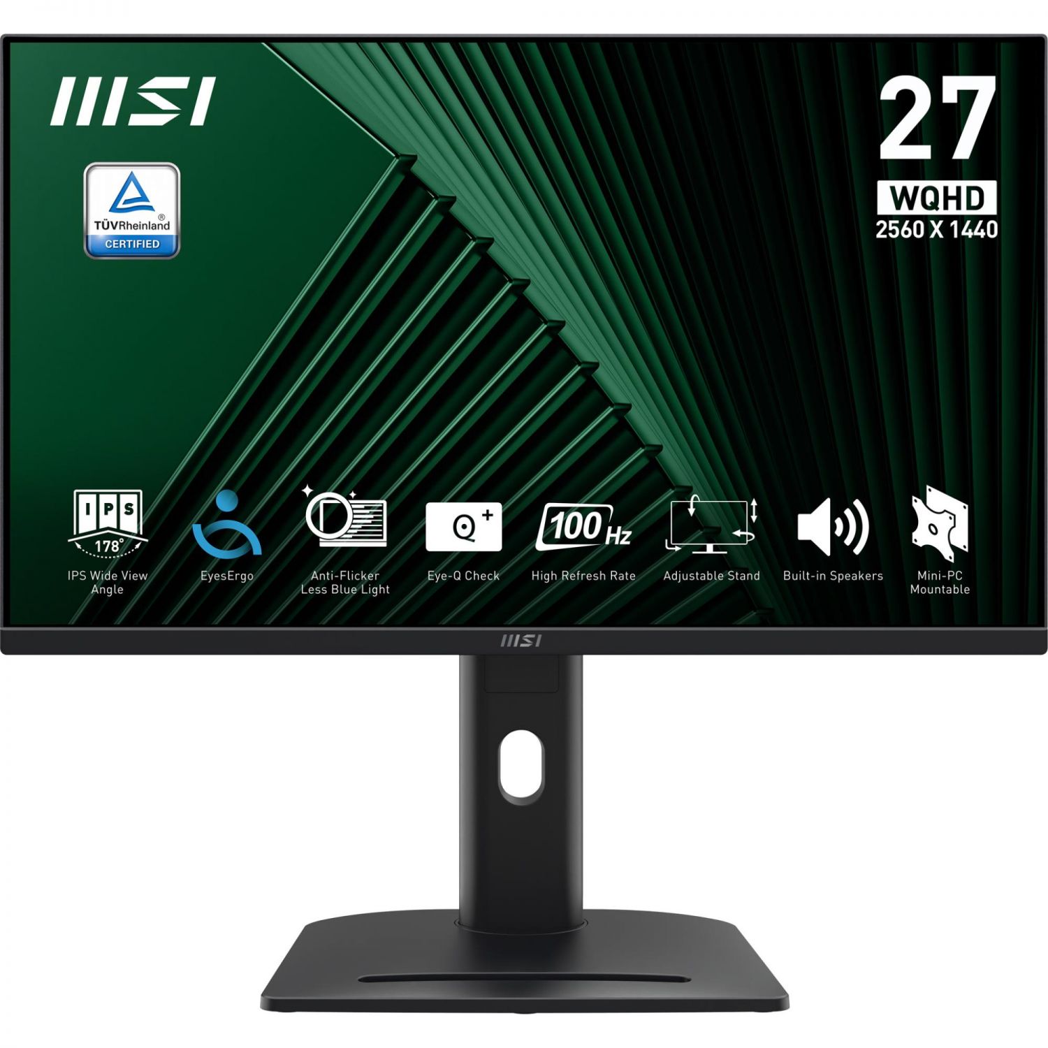 LCD Monitor|MSI|PRO MP275QPG|27|Business|Panel IPS|2560x1440|16:9|100 Hz|1 ms|Speakers|PROMP275QPG