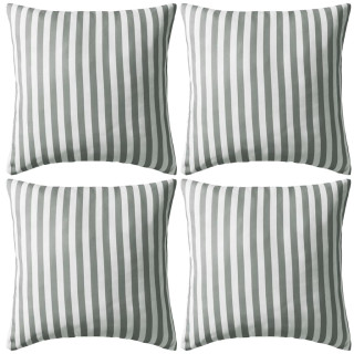 Садовые подушки, 4 шт, в полоску, 45 x 45 см, серые