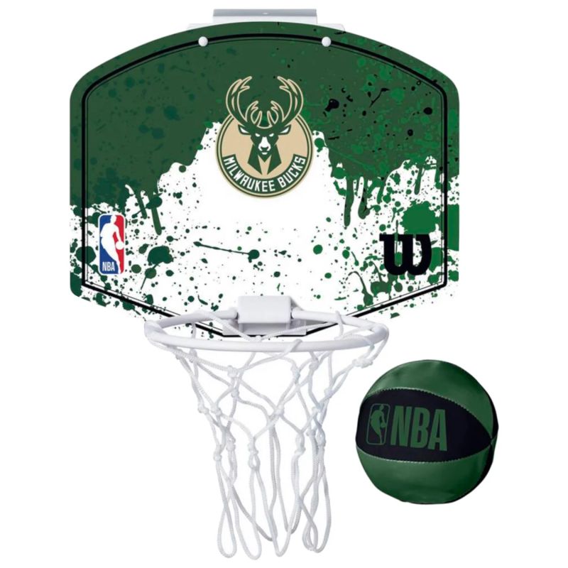 Wilson NBA Team Milwaukee Bucks Mini Hoop Basketball Backboard WTBA1302MIL