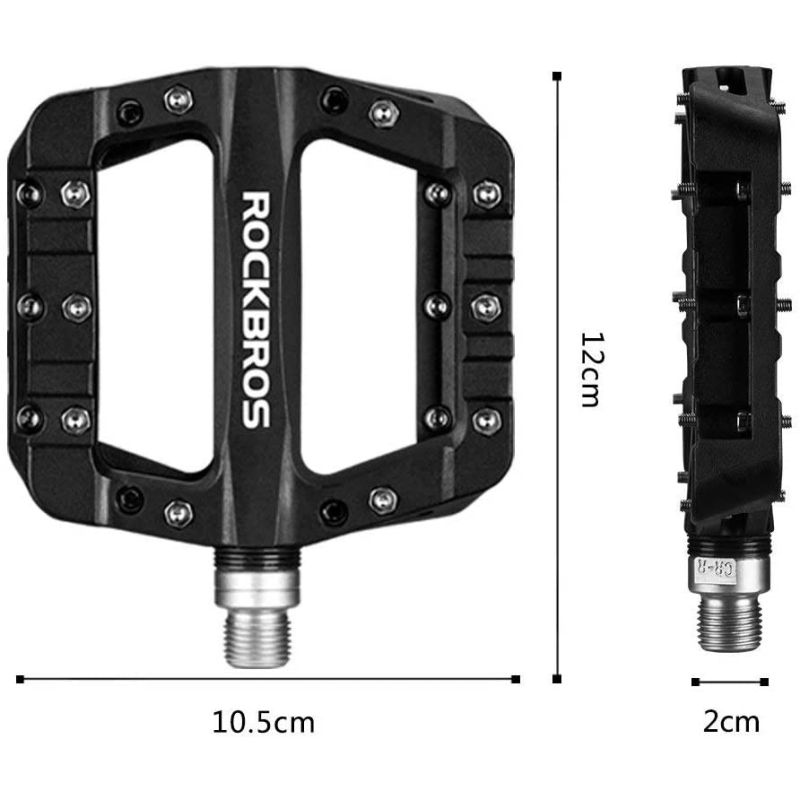 Rockbros black platform bicycle pedals