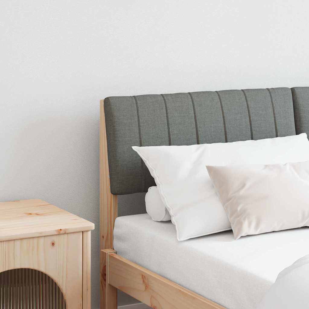 Polsterdatud voodiots Tumehall 135 cm Tahke mänd