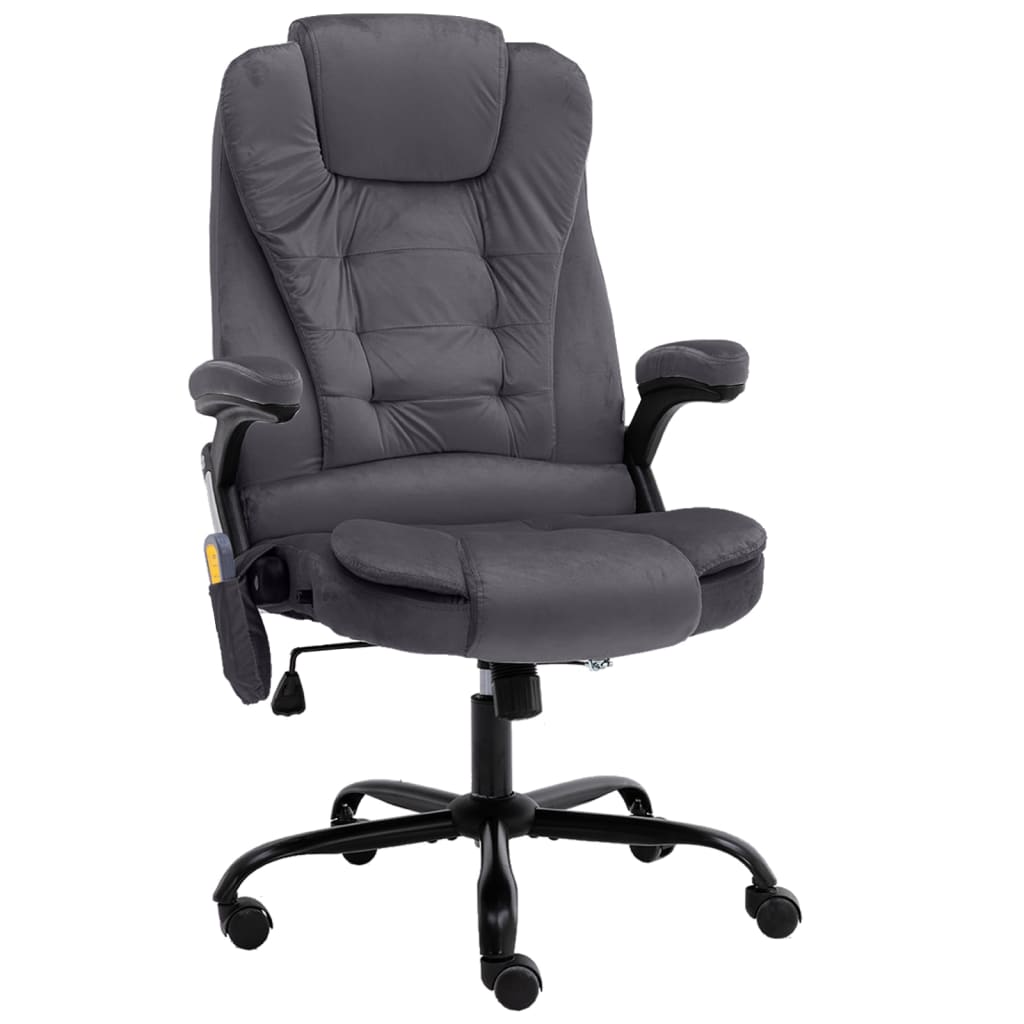 massaažiga kontoritool, tumehall, samet