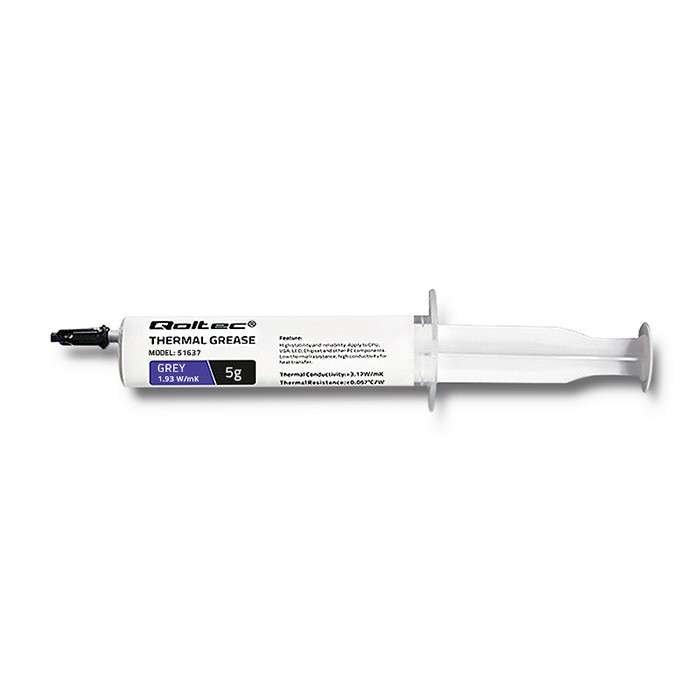 Qoltec Thermal grease 1.93 W/m-K | 5g | Grey