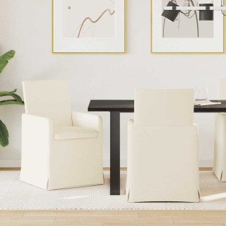 Söögitoa Toolid ratastega 2 pcs Beež 57 x 67 x 95 cm Lina