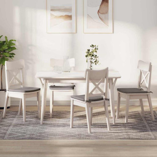 Istumispatjad 4 pcs Pruunikashall 40 x 40 x 3 cm kangas