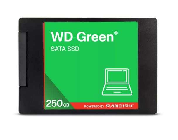 SSD|WESTERN DIGITAL|Green|250GB|3D NAND|Read speed 545 MBytes/sec|2,5|MTBF 2000000 hours|WDS250G5G0A