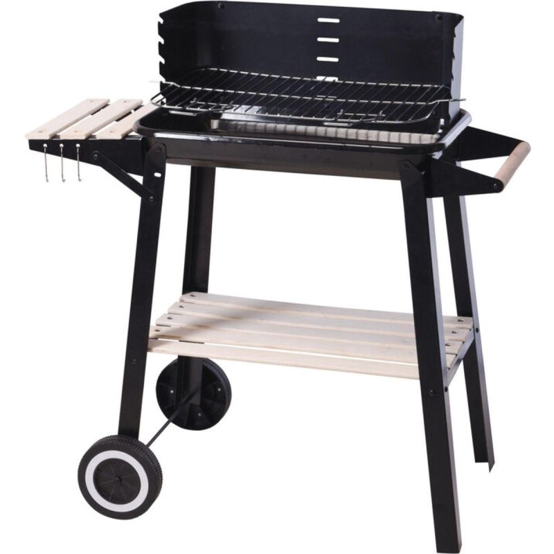 GARDEN GRILL CART 83x45.5x86.5CM BLACK