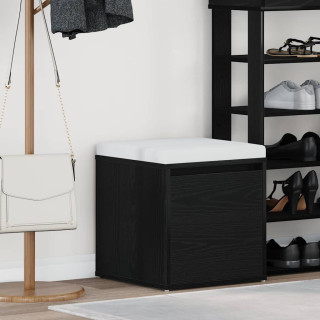 Sahtlitega Kapp Must Puit 40,5x40x40 cm Tehispuit