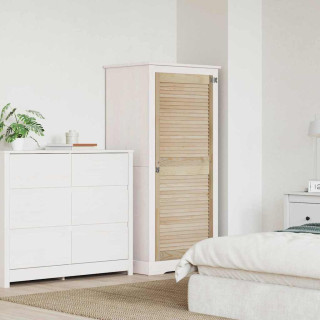 Kappi Uks uksega Neutraalne 140.5 x 2.1 x 49.5 cm Männipuit