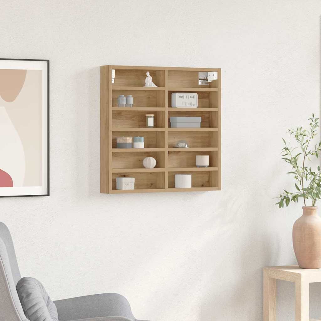 Витрунный шкаф из дуба Artisan 60x8,5x58 см, обработанное дерево