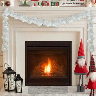 Jõulupallide lipuvaks Valge 186 cm Polüstüreen