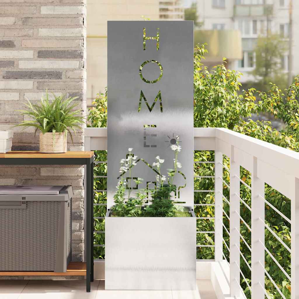 Aia privaatsuse kate Hõbe 50 x 140 cm Roostevaba teras