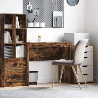 Suitsutatud tammeimitatsioonist kirjutuslaud, 90x40x76 cm