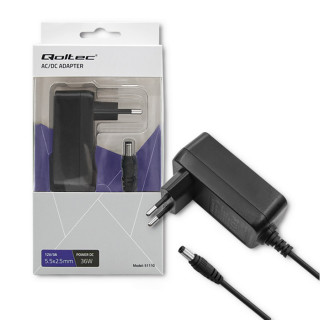 Сетевой адаптер Qoltec 36W | 12V | 3A | 5.5*2.5