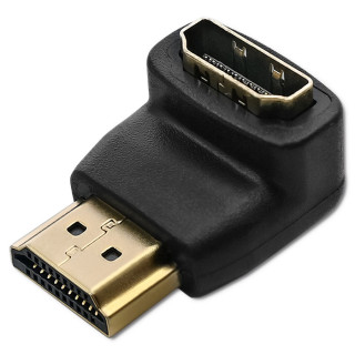Qoltec HDMI adapter A male | HDMI A female | angle
