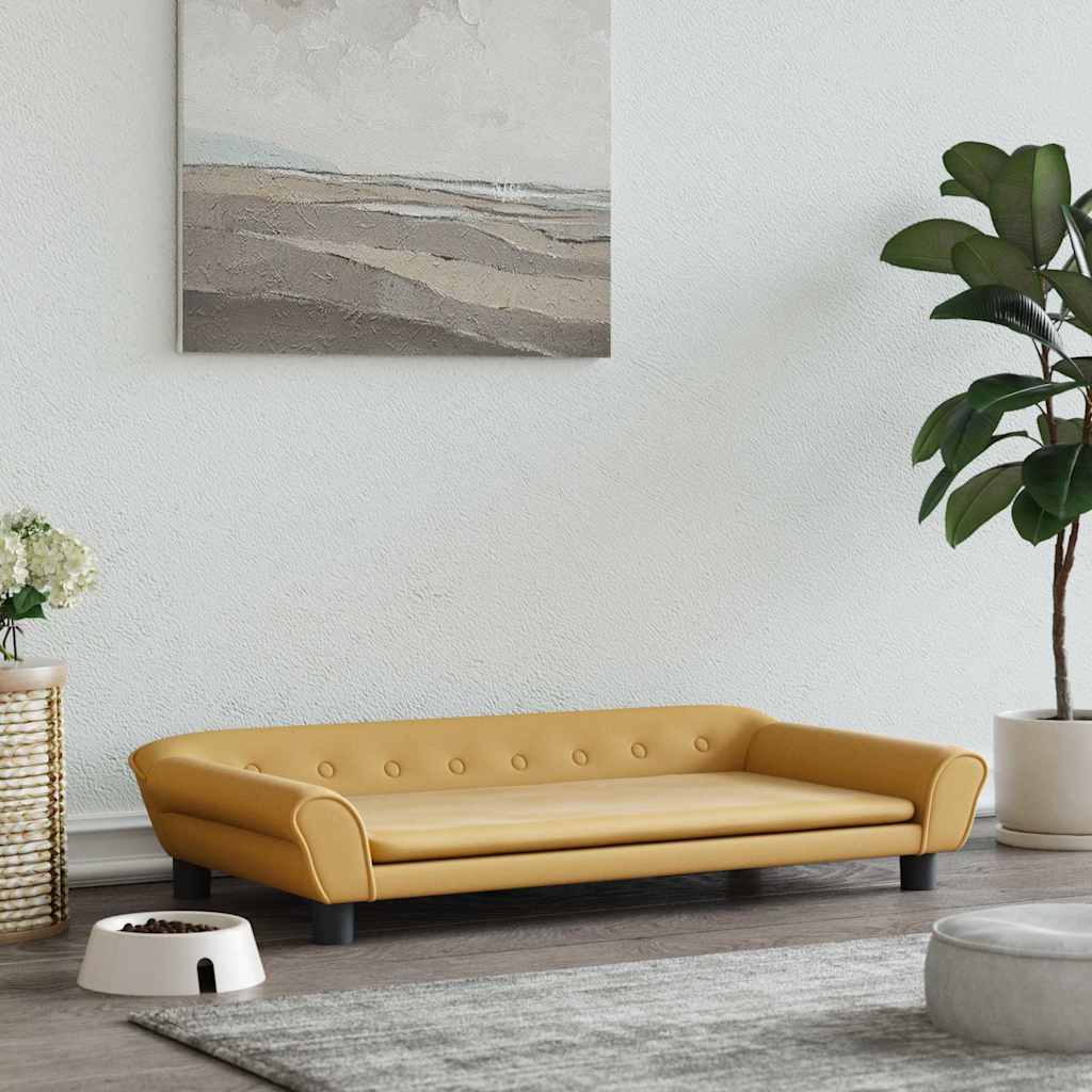 Лежанка для собак, коричневая, 100 x 50 x 21 см, велюр