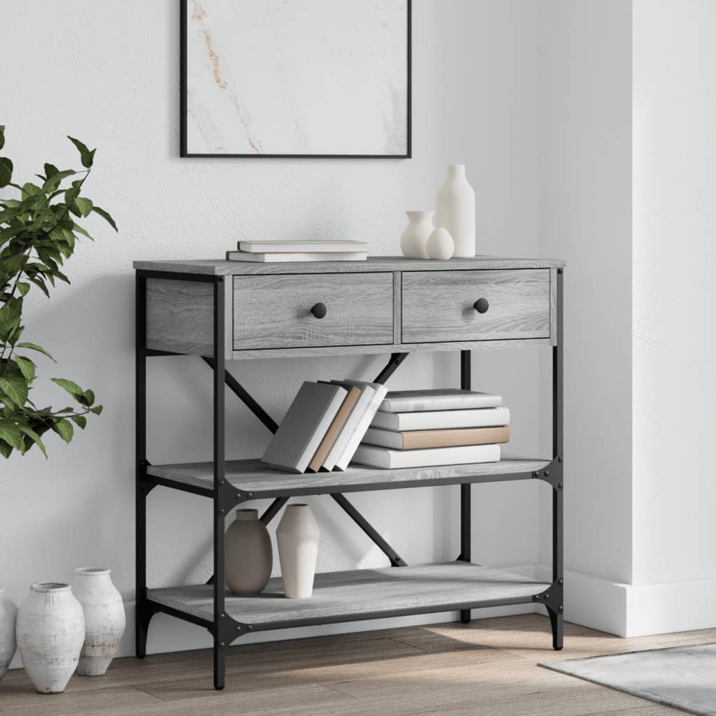 konsoollaud, hall Sonoma tamm, 75x34,5x75 cm, tehispuit