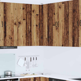 Seinakapp kööki riiuliga Vana puit 57 x 57 x 100 cm Tehispuit